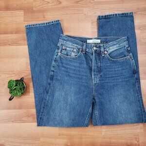 TopShop Moto New Boyfriend Jeans Denim Sz 25 Blue